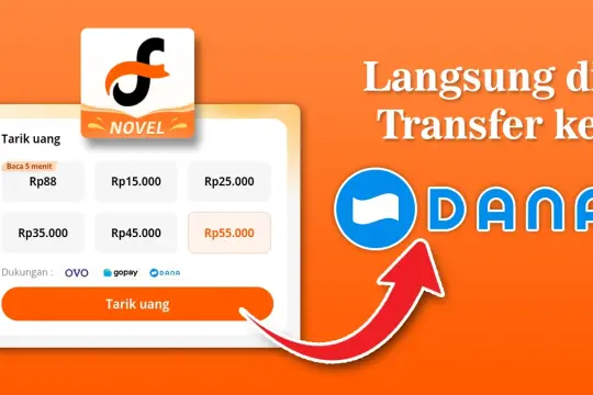 Cara Menghasilkan Uang dari Fizzo Novel ke DANA