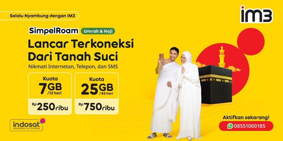 Indosat Ooredoo (Paket Haji) (Foto: im3.id)