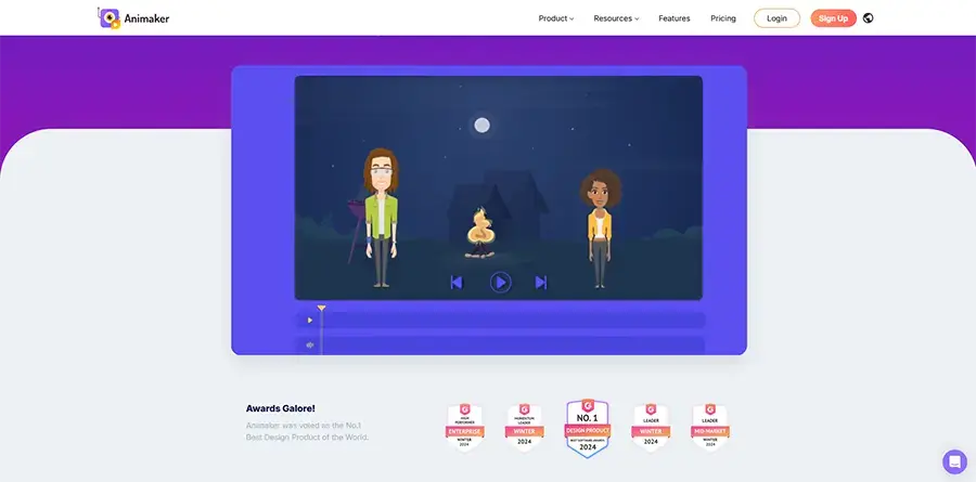 Animaker AI Pembuat Video Animasi