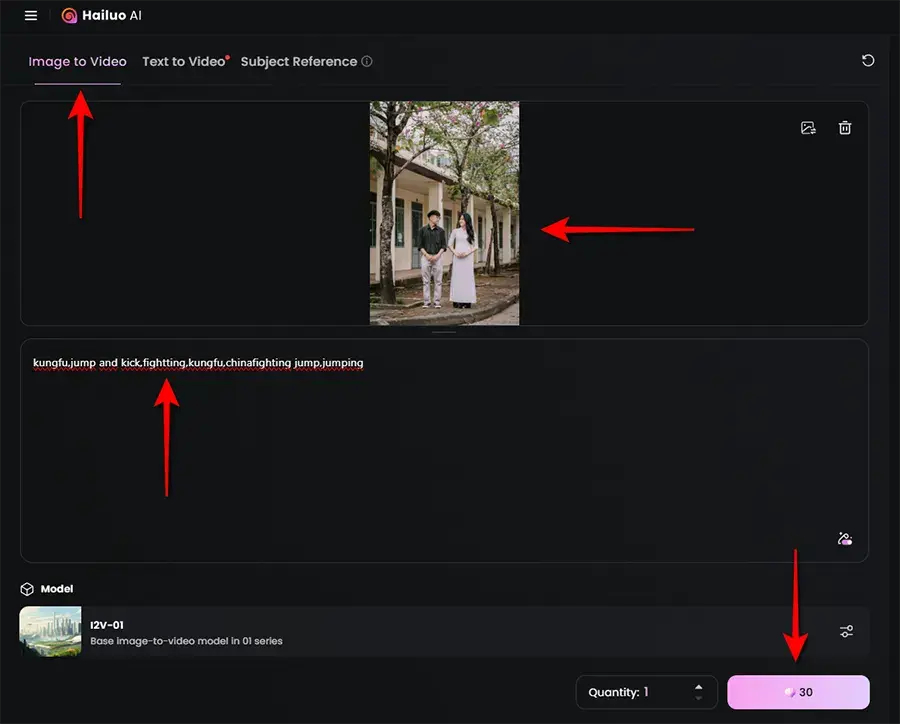 cara membuat video kungfu di hailuo ai