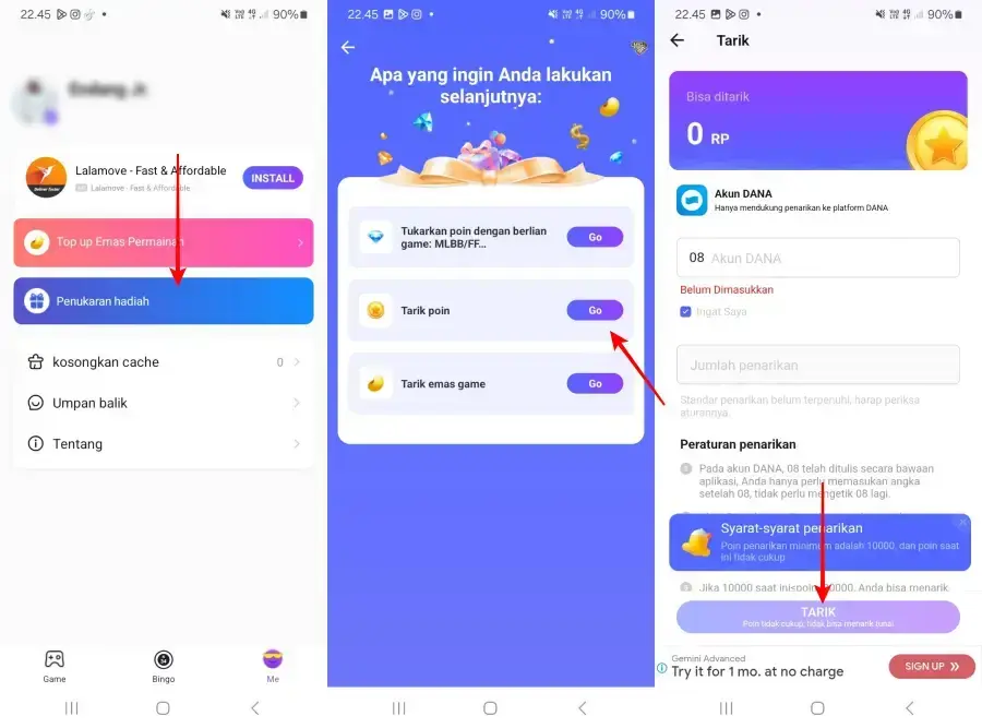 Cara Menarik Uang di JOYit