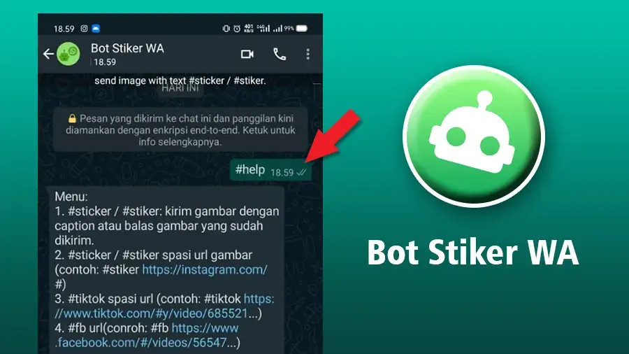 Cara menggunakan Bot Stiker WA
