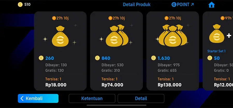 Cara Top Up Koin eFootball 2025