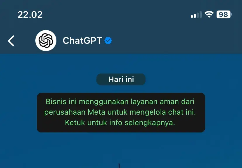 ChatGPT di WhatsApp