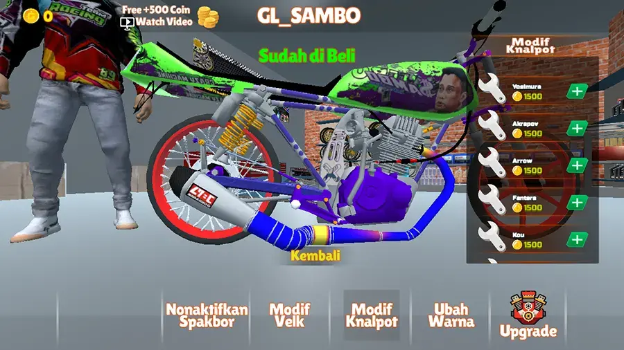 Fitur Herex Simulator Indonesia Game Balap Motor