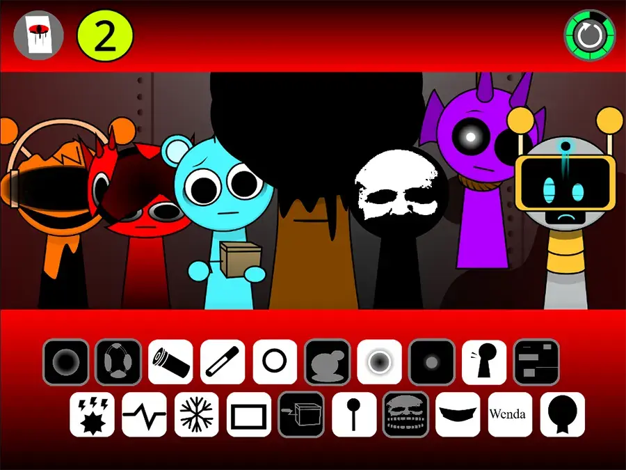 Fitur Sprunki Corruptbox 2 Mod