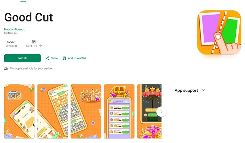 good cut game simulasi penghasil saldo dana