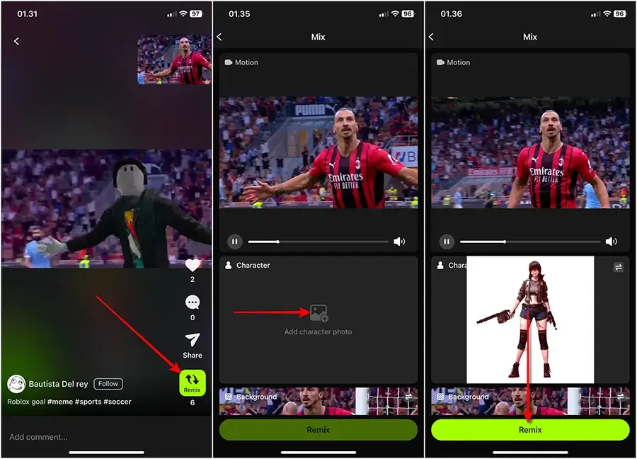 Langkah Membuat Meme Video Bola di Viggle AI