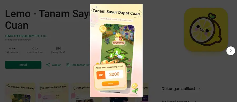 Menanam Sayur Aplikasi Lemo