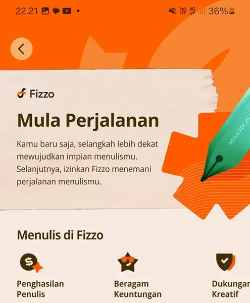 Menulis di Fizzo Novel