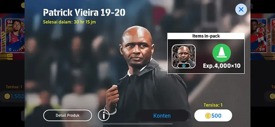 Patrick Vieira Manager eFootball 2025