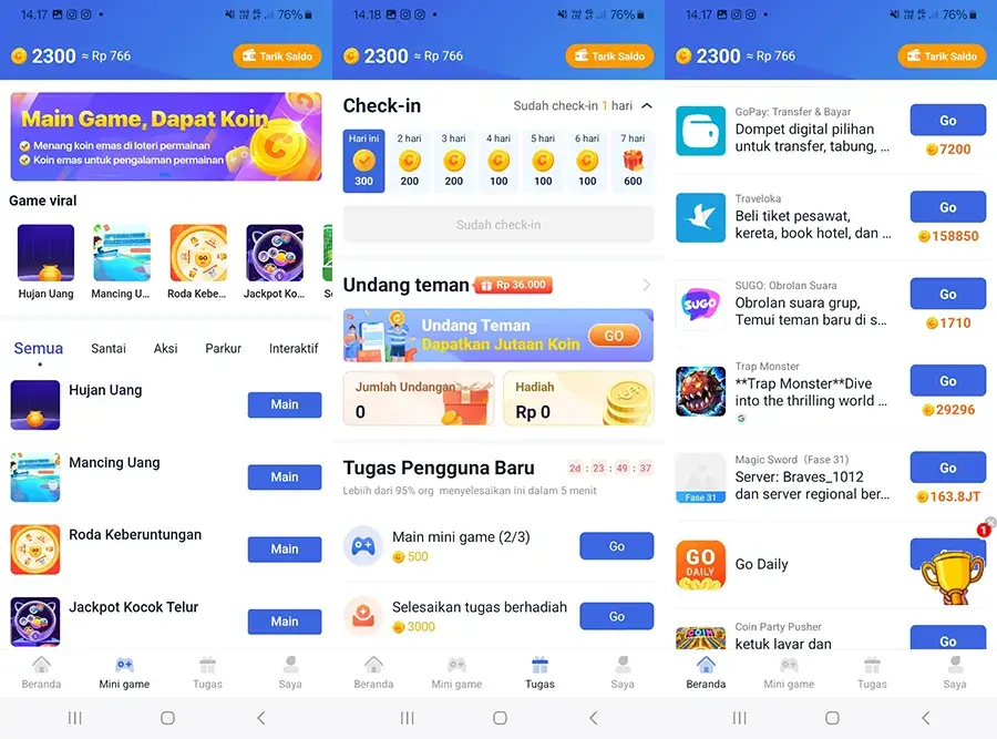 Review Tap Coin Game Penghasil Uang