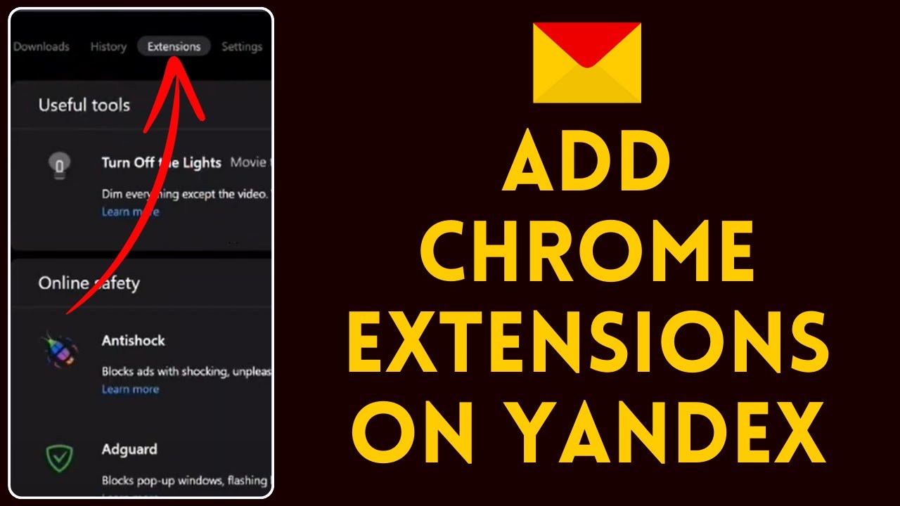Extension on Yandex Browser