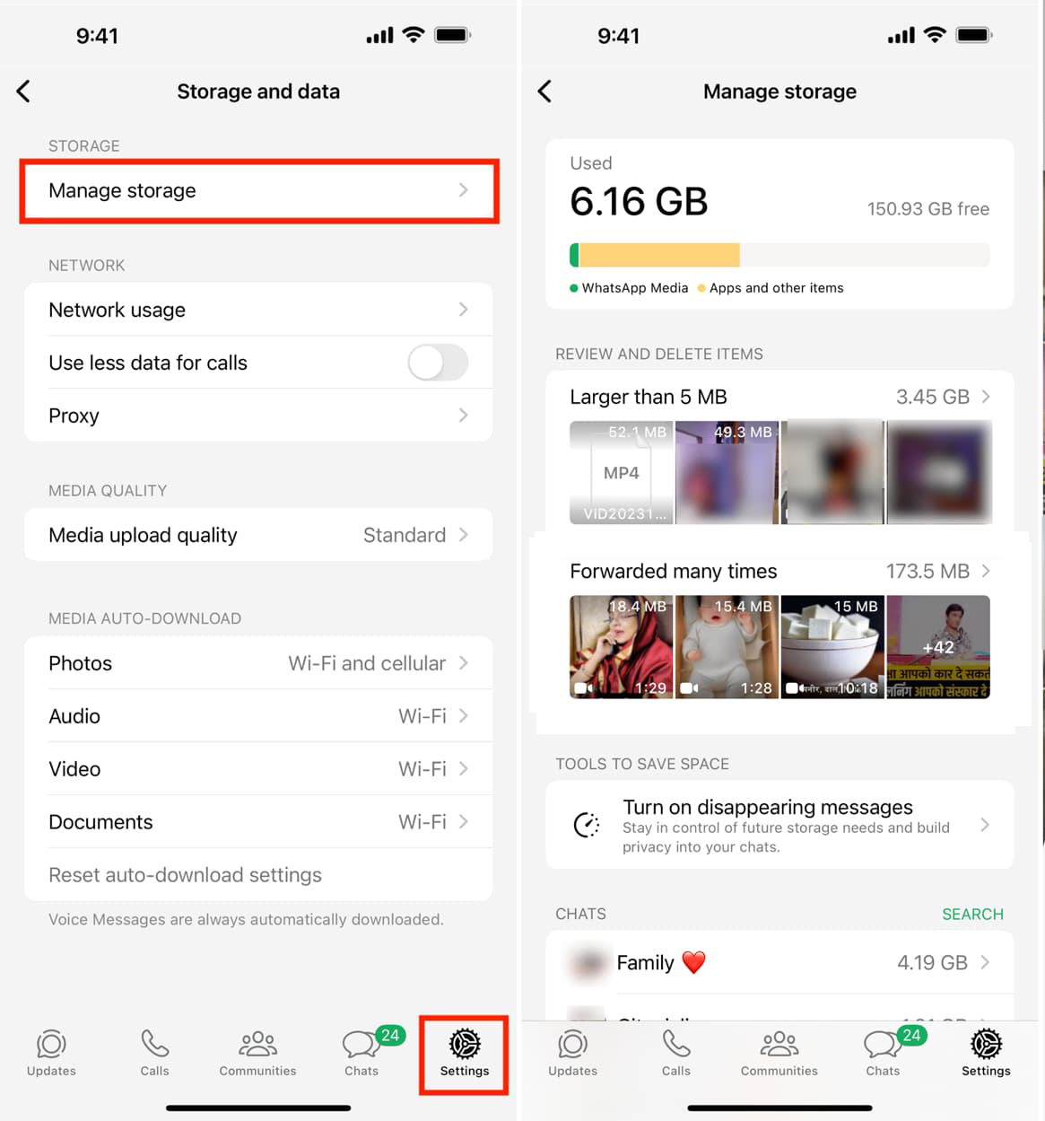Langkah 2: Buka "Manage Storage" 