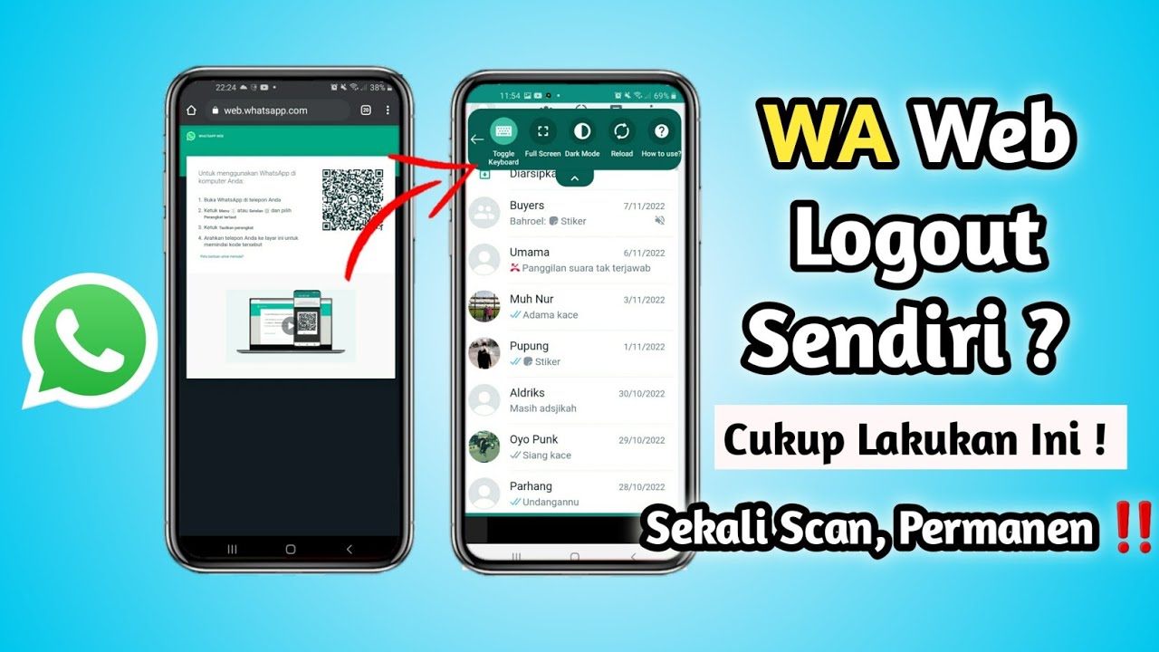 Cara Mengatasi WhatsApp Web Keluar Sendiri