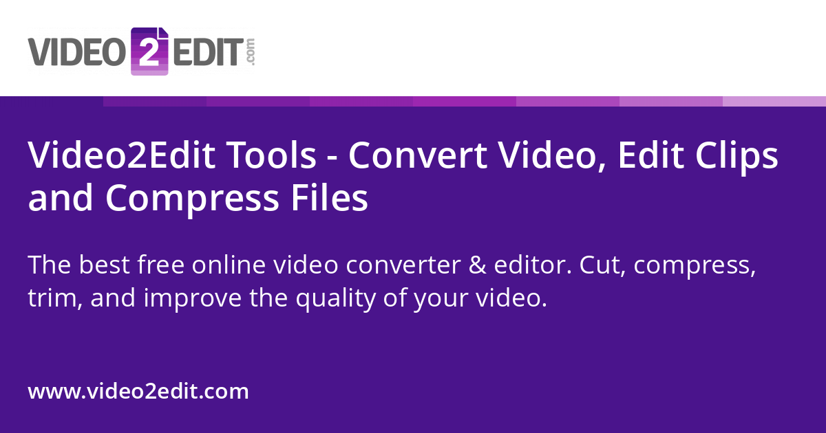 Video2Edit Tools