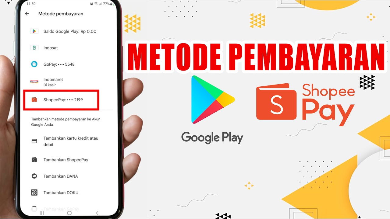 Cara Menyambungkan ShopeePay ke Google Play Tanpa Kartu Kredit